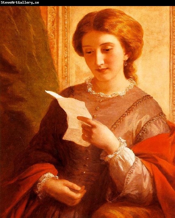 Alfred Chalon Girl Reading a Letter